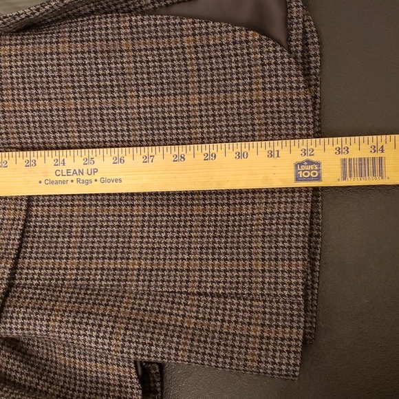 Jos. A. Bank Wool Blazer Houndstooth Plaid 2 Button Sport Coat 40L - Picture 12 of 13